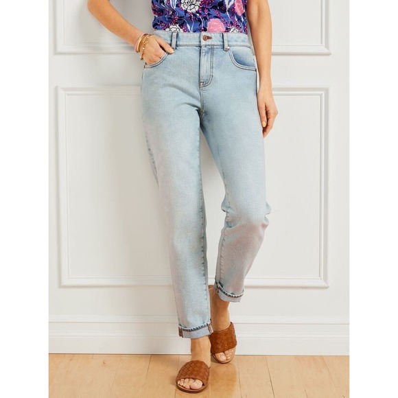 Talbots Denim - Talbots Everyday Relaxed Jeans in Fiji Wash, Women's Size 8P
